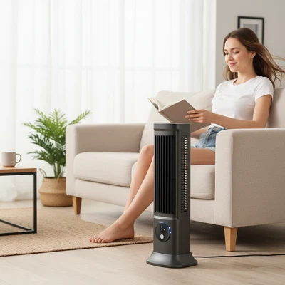 Portable Tower Cooling Fan Oscillating Slim Design - Image 1